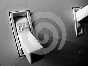 Light Switch for On and Off Power Illumination
