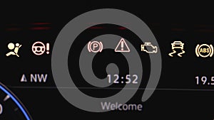 Light symbol that pops up on dashboard when something goes wrong with the engine. Many different car dashboard lights