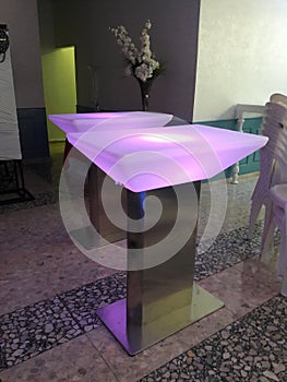 Light table led furniture photo