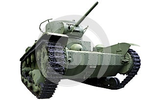 Light tank with a cylindrical turret