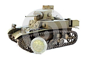 Light Tank M3 with coin