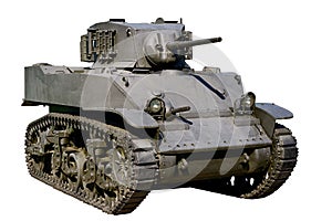 Light tank Stuart isolated