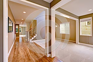 Light taupe interior with amazing floorplan. photo