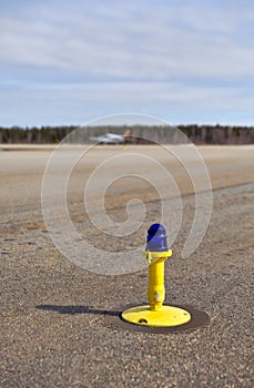 Light on taxiway