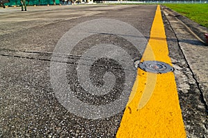 Light on taxiway