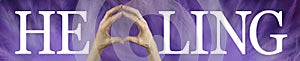 Light Touch Hands on healing concept banner