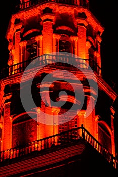 The  light on the tower landmar