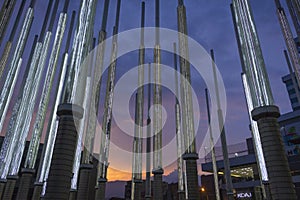 The Plaza de Cisneros or Parque de las Luces is a square located in MedellÃÂ­n. photo