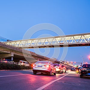 Light traces on traffic junctions