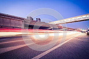 Light traces on traffic junctions