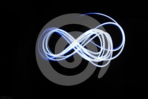 Light trail infinity symbol wallpaper