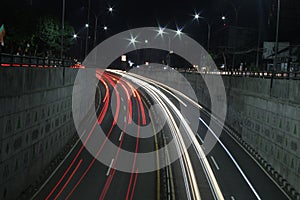 Light Trail Photoshot in Yogyakarta's Ring Road Utara