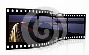 Light trails Film Strip