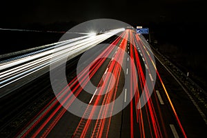 Light Trails on the Highway