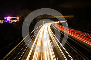 Light Trails on the Highway