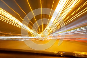 Light trails motion effect