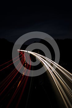 Light Trails over M2 Motorway