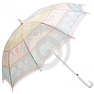 Light umbrella isolated on white background