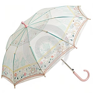 Light umbrella isolated on white background