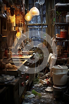 Light vintage interior door room home wood dark house old street people