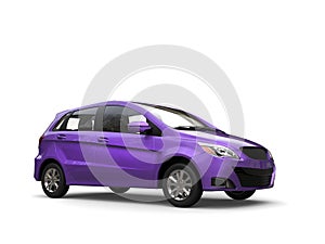 Light violet modern compact small car