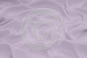 Light violet satin material, lilac sateen fabric, silk textile, photo