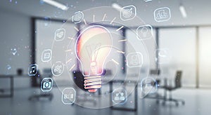 Light wave pattern on blue and green gradient, illustrating digital connectivity and design