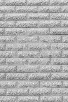 Light White Brickwork Brick Masonry Wall With Abstract Pattern Vertical Texture Background