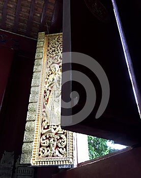 Light through the window temple