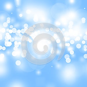 Light winter abstract bokeh background
