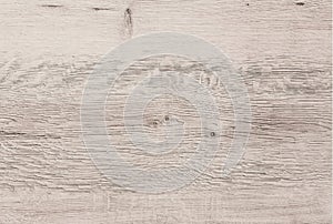 Light wood texture background, white wood planks. Old grunge washed wood, painted wooden table pattern top view.