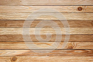 Light wooden table, top view. Wood texture for background