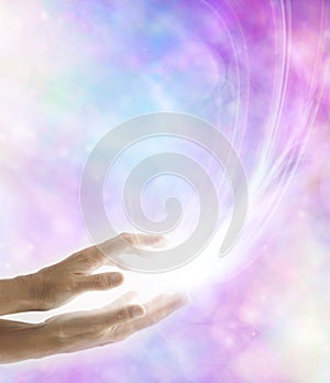 Light Worker Beaming Reiki Healing Energy photo