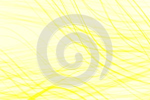 Light yellow curvy plexus of lines abstract design background