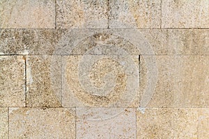 Light yellow stone wall texture background
