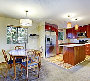 Light yellow walls kitchen