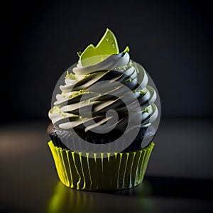 Light and Zesty Lemon Cupcakes with Whipped Cream Frosting - Generative AI