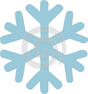 Lightblue snowflake winter photo
