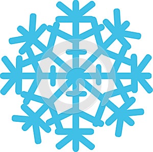 Lightblue snowflake winter photo