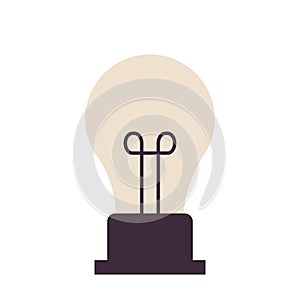 Lightbulb design vector objects illustration science elements and laboratory objects