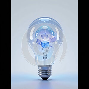 Lightbulb with holographic elements