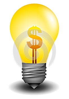 Lightbulb Energy Costs Money photo