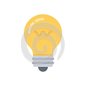 Lightbulb flat icon