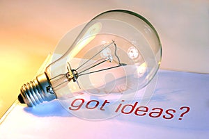 Lightbulb with got ideas