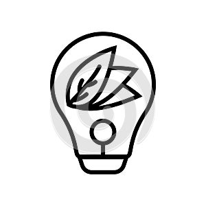 Lightbulb icon vector isolated on white background, Lightbulb sign , line or linear sign, element design in outline style