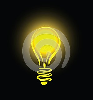 Lightbulb idea photo