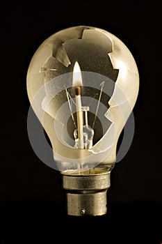 Lightbulb and match