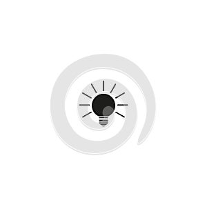 Lightbulb vector icon