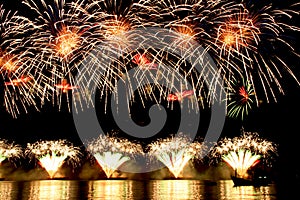 Lighten in the sky and sea.