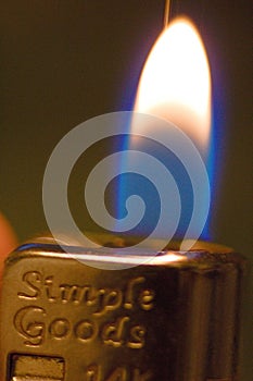 Lighter Flame Close Up Throw Away Lighter